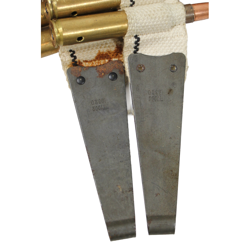 Bande de mitrailleuse Browning M1919A4, calibre .30, dans sa boîte, CANCO