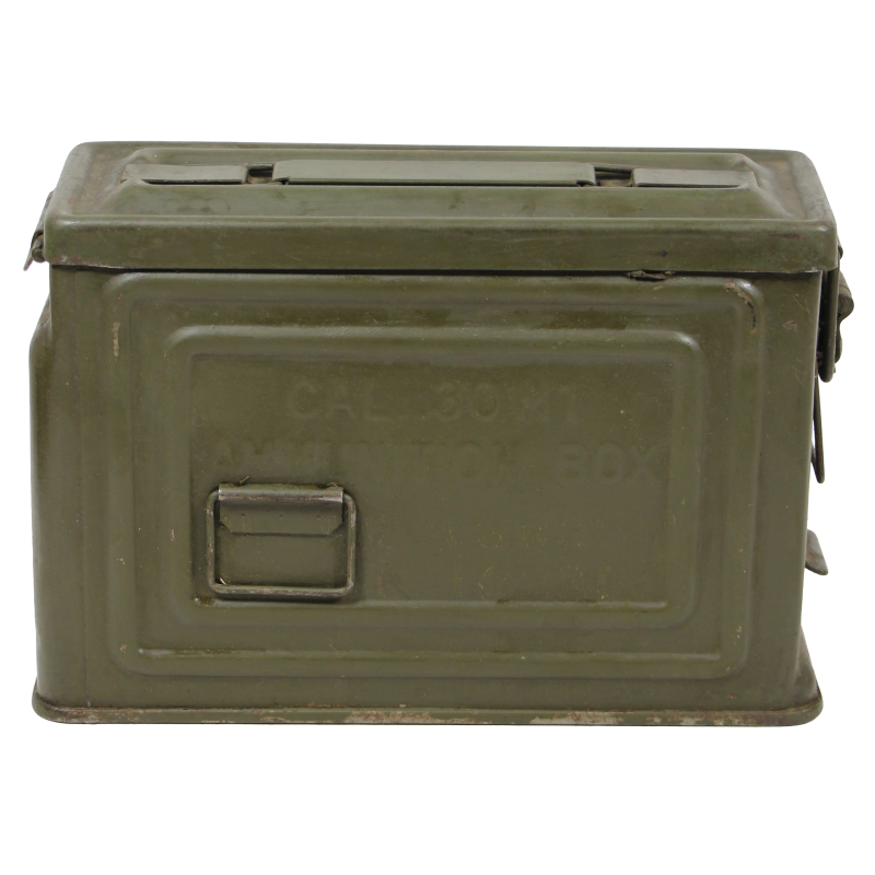 Bande de mitrailleuse Browning M1919A4, calibre .30, dans sa boîte, CANCO