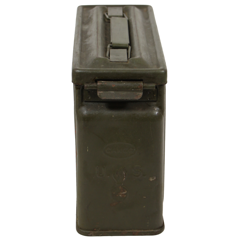 Belt, Ammunition, .30 Caliber, Browning M1919A4 Machine Gun, in Tin Box, CANCO