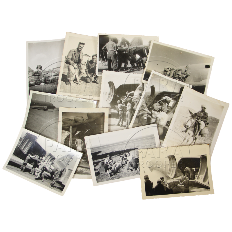 Lot de 40 photographies, US Army, Medical Air Evacuation, Afrique du Nord, circa 1943-1944