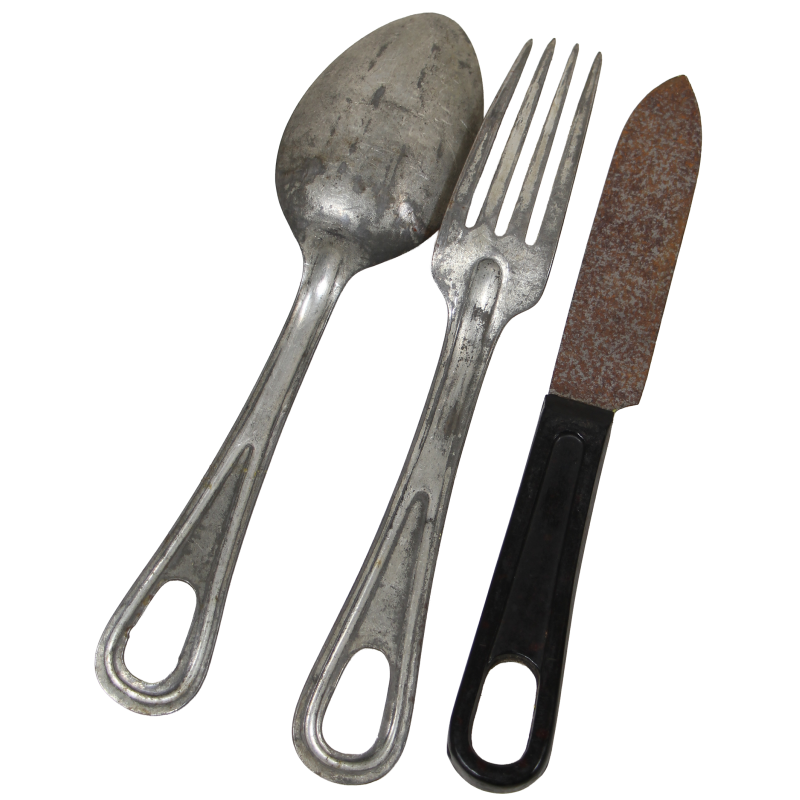 Cutlery, Knife, Spoon and Fork, US Army