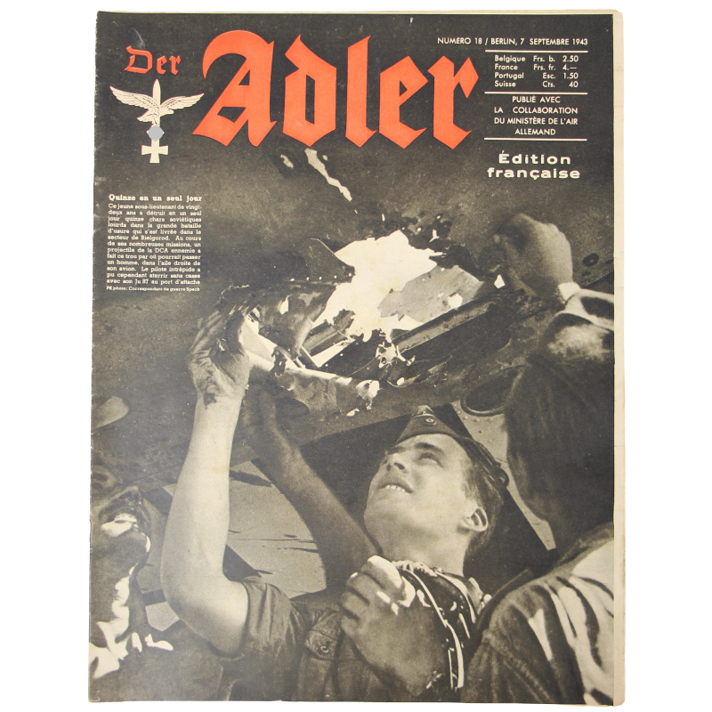 Magazine, Der Adler, 7 septembre 1943, édition française