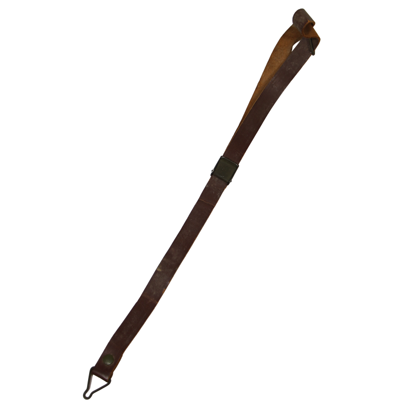 Chinstrap, Leather, for M1 Helmet Liner, OD Buckle
