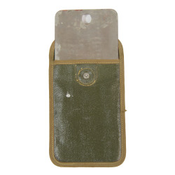 Miroir de poche, dans son étui, JEFF. Q.M.I.D. 1925