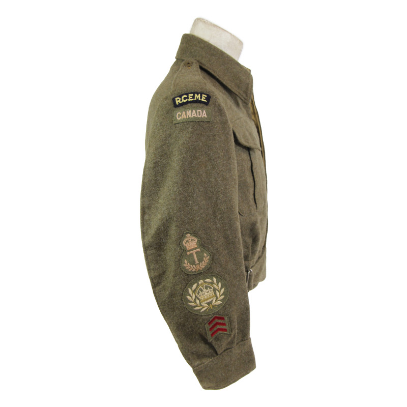Battledress canadien, Pattern 1939, Warrant Officer Class II, RCEME, taille 2