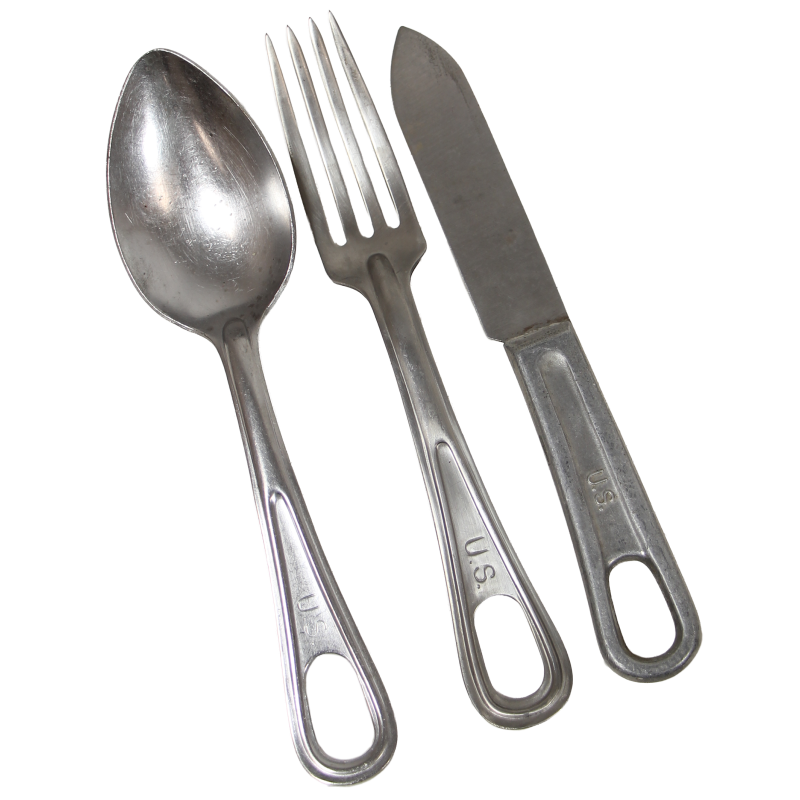 Jeu de couverts, US Army, SILCO & DIAMOND SILVERWARE CO.