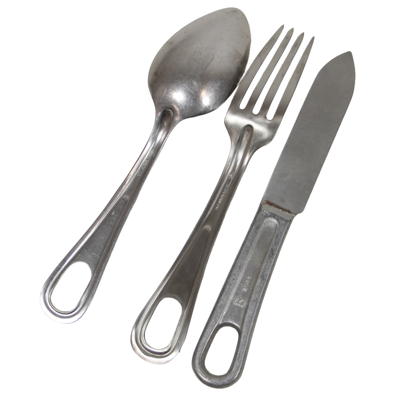 Jeu de couverts, US Army, SILCO & DIAMOND SILVERWARE CO.
