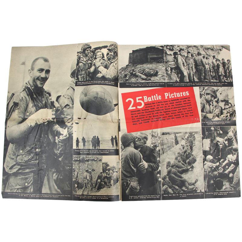 Magazine YANK, British Edition, 25 juin 1944, "Stories and Pictures of the Fighting in France"