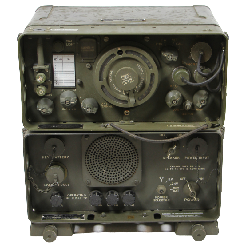 Radio, AN/GRR-5, récepteur R-174/URR et unité d'alimentation PP-308/URR, Signal Corps