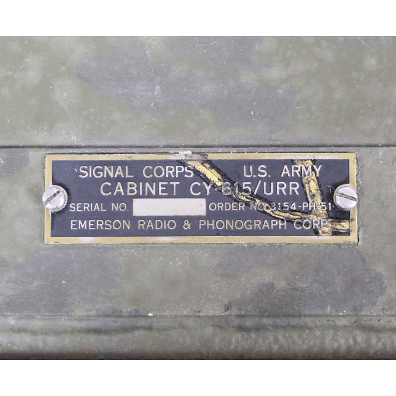 Radio, AN/GRR-5, récepteur R-174/URR et unité d'alimentation PP-308/URR, Signal Corps