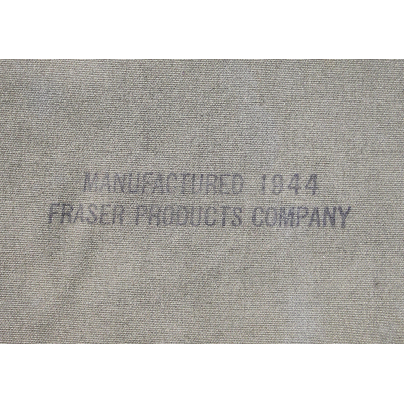 Toile de tente, 2e type, US Army, FRASER PRODUCTS COMPANY 1944