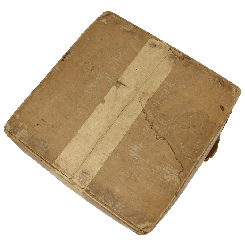 Carton de 20 disques, V-DISC, 78 tours, War Department, Special Services Division, août 1944, vide
