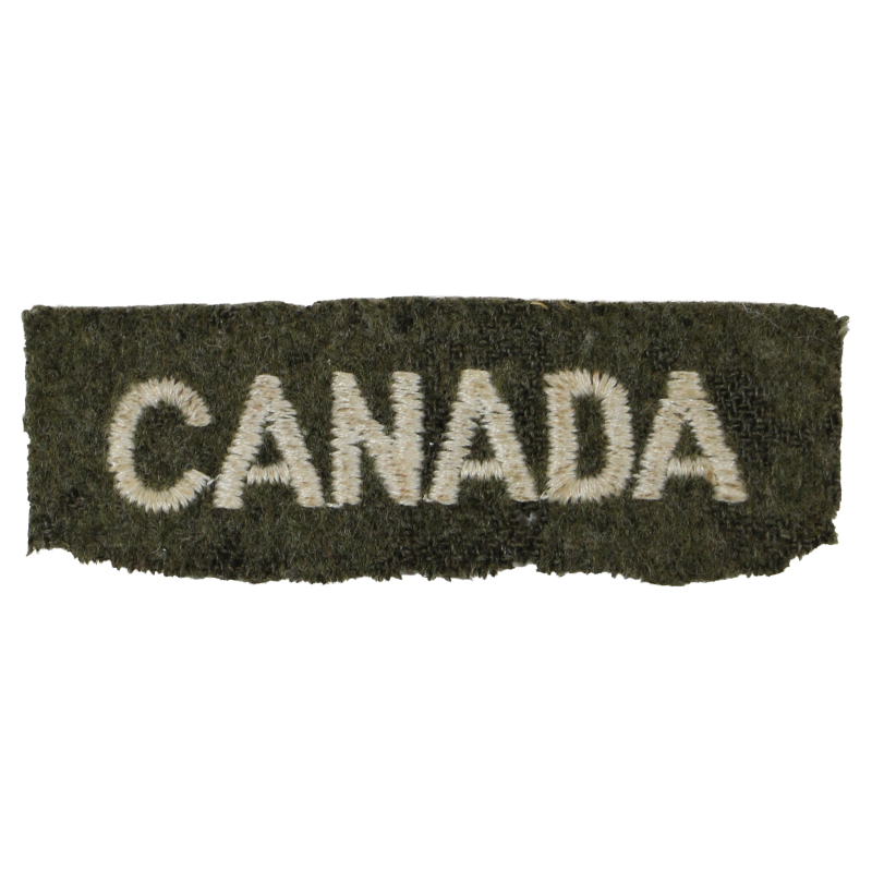 Title, Canada, brodé