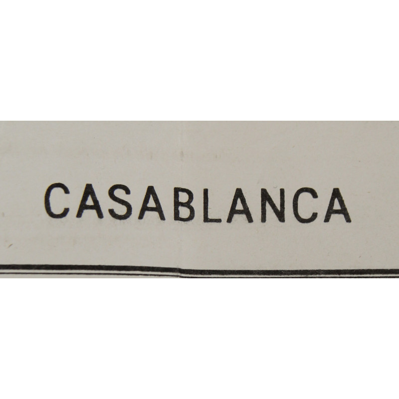 Carte alliée, CASABLANCA, Maroc, 1942
