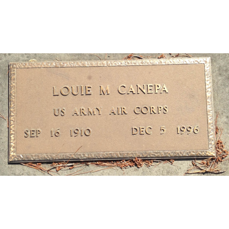 Cap, Enlisted Men, US Army, S/Sgt. Louie Canepa, 362nd FS, 357th FG, 8th Air Force, USAAF, ETO