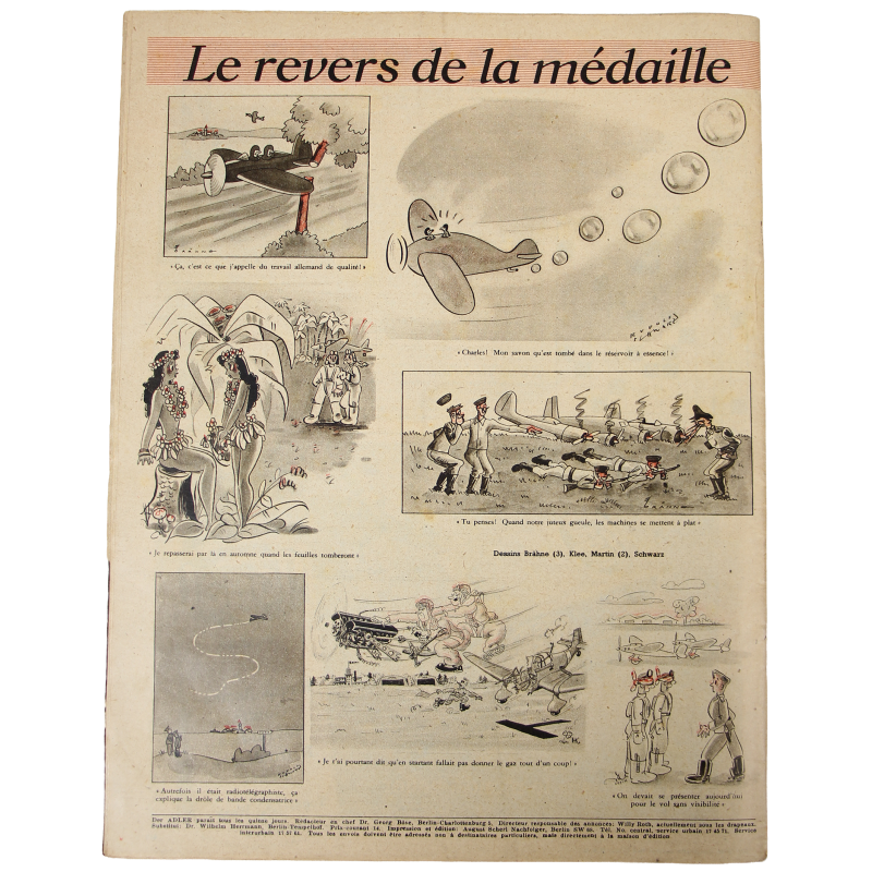 Magazine, Der Adler, 29 juin 1943, édition française
