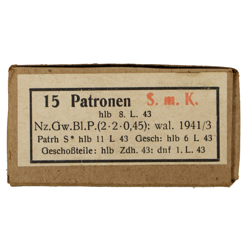 Boîte de cartouches, Mauser 98k, 1943, Normandie
