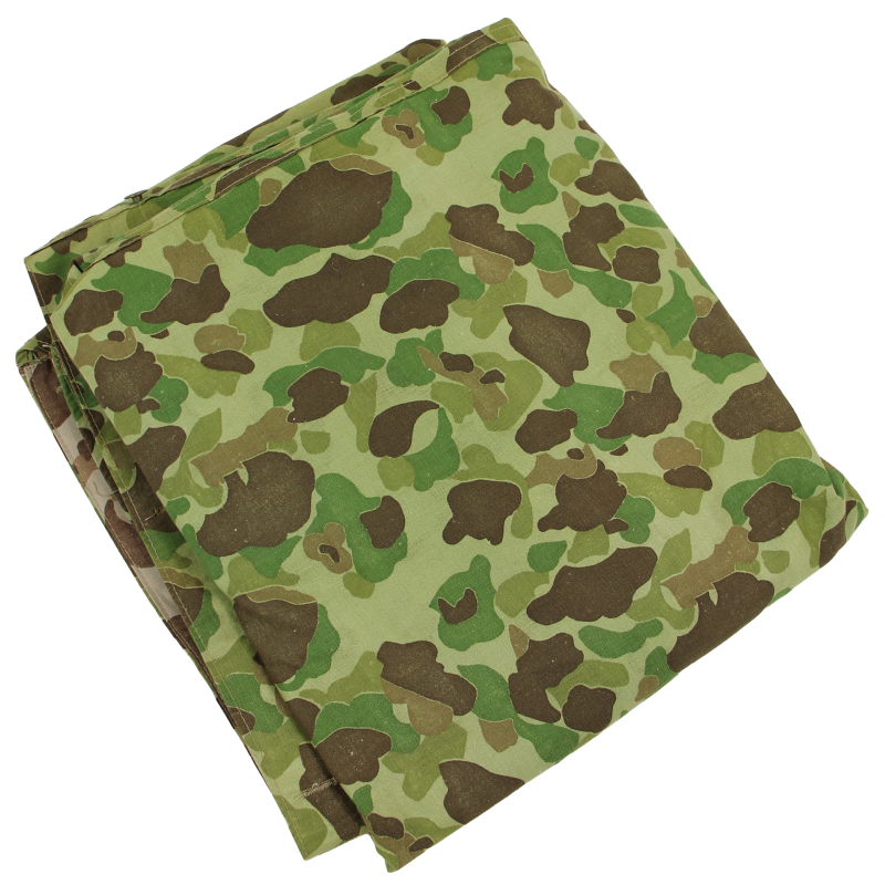 Demi-toile de tente camouflée réversible, USMC, POWERS & CO. 1943, état neuf