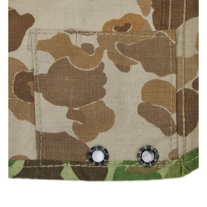 Demi-toile de tente camouflée réversible, USMC, POWERS & CO. 1943, état neuf