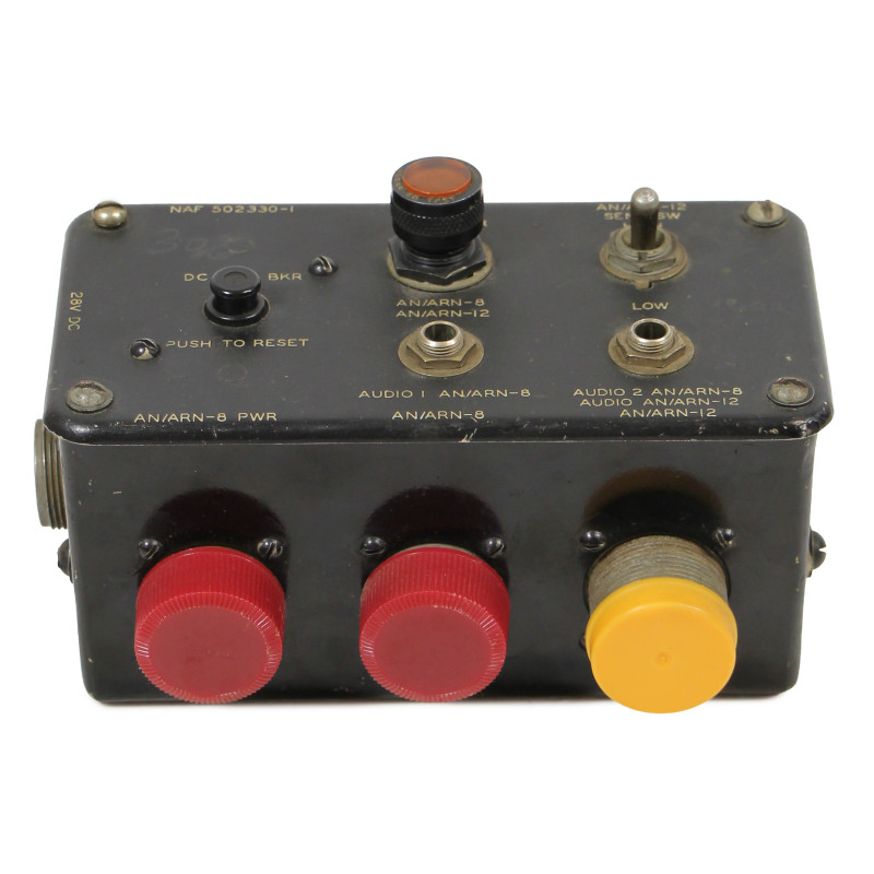 Boîtier de contrôle, NAF 502330-1, USAAF, pour balises AN/ARN-8 et AN/ARN-12