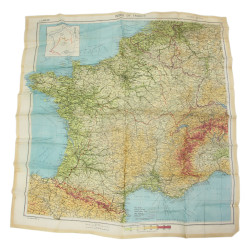 Map, Rayon, ZONES OF FRANCE, MI 9, 1944