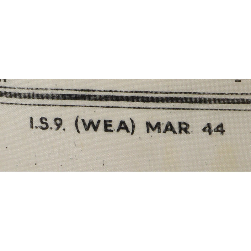 Map, Rayon, ZONES OF FRANCE, MI 9, 1944
