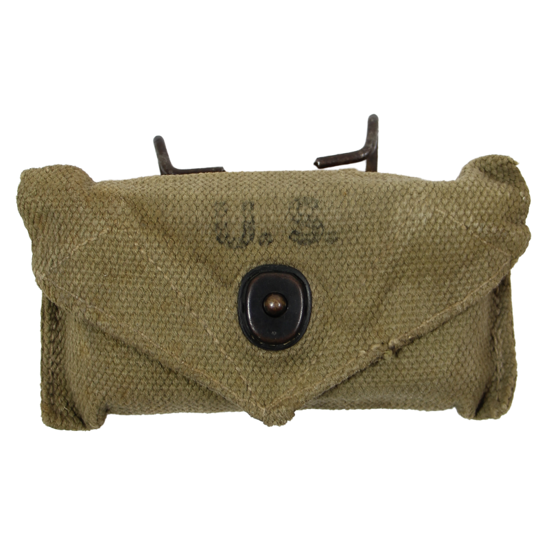 Pouch, First-Aid, M-1924, with Packet, First-Aid, Carlisle