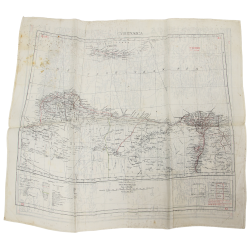 Map, Escape, Silk, MI 9, CYRENAICA, North Africa, K1/K2
