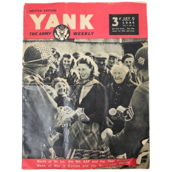 Magazine, YANK, British Edition, July 9, 1944, Hiesville, 101st Airborne Division