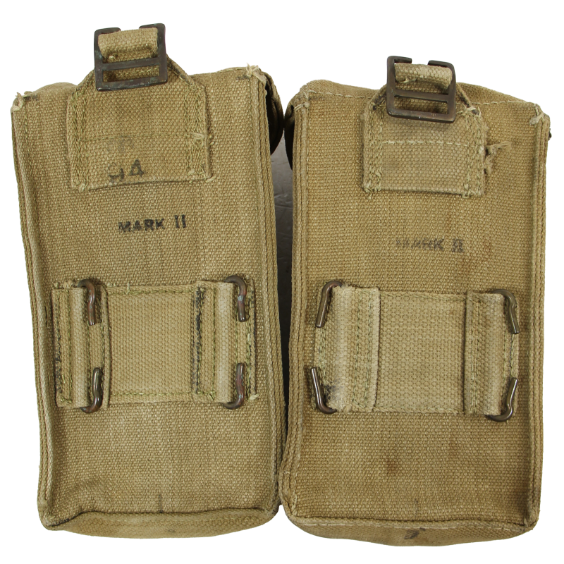 Paire de cartouchières britanniques, Pouches, Mk II, F.B.G. /I\ 1941