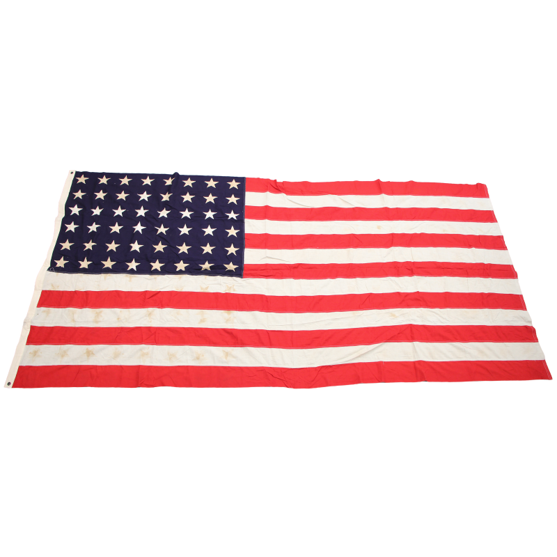 Drapeau US, 48 étoiles brodées, 145 x 280 cm