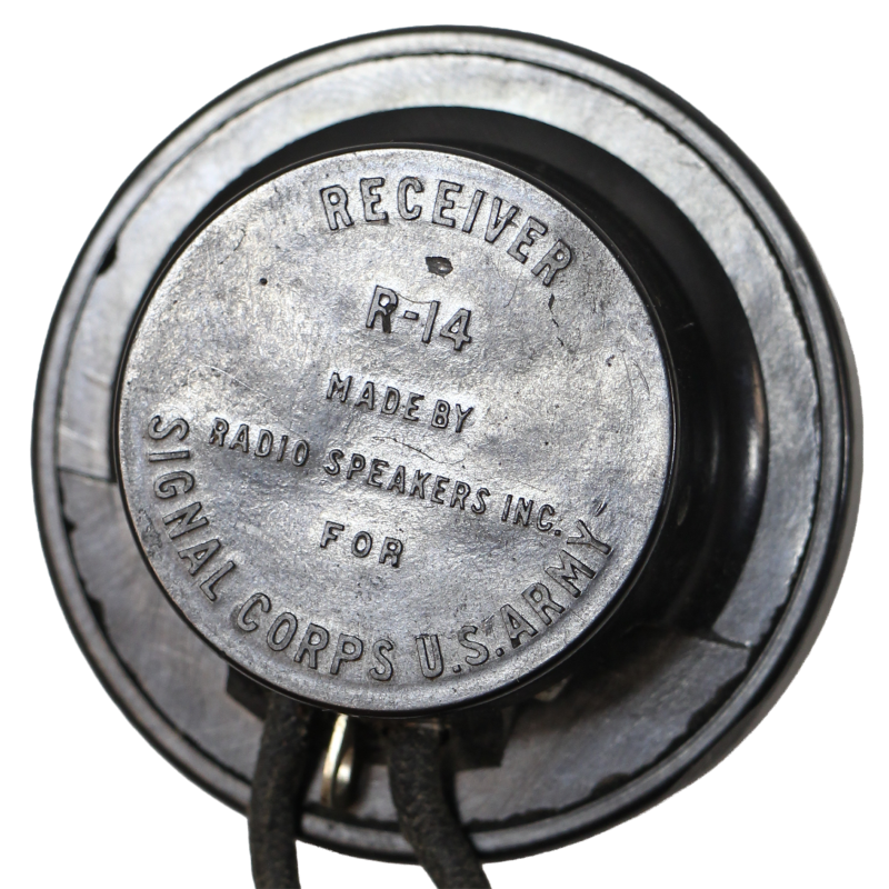Receivers (Earphones), Type R-14, US Army, RADIO SPEAKERS, INC.