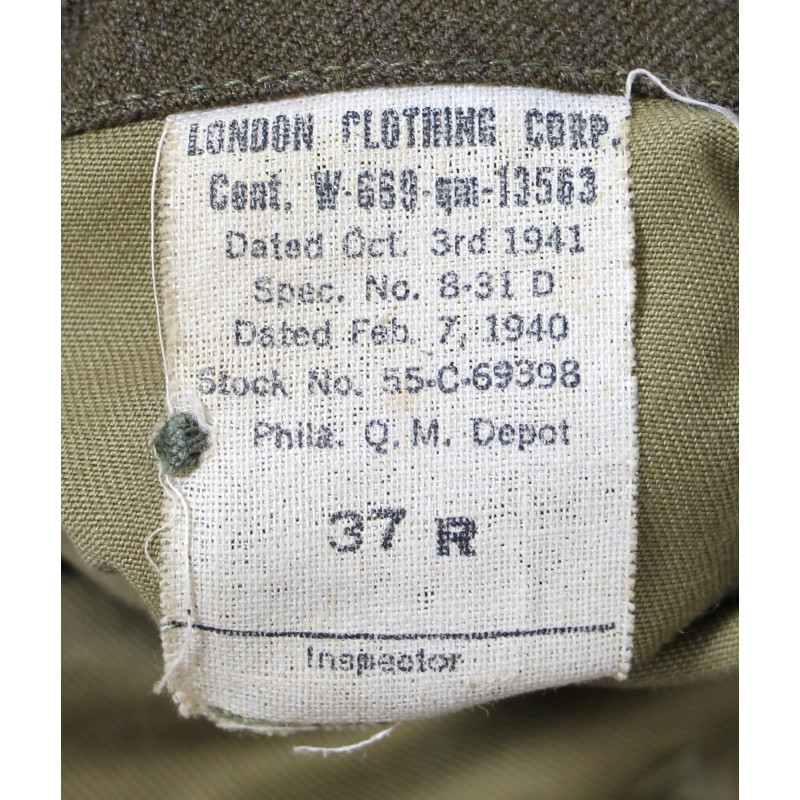 Veste de sortie, S/Sgt. Milton Taylor, 1st Air Force, USAAF, 37R, 1941