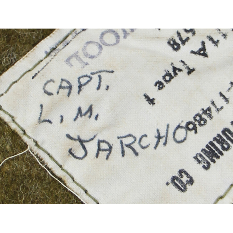 Couverture, US Army, Type I, 1942, Cpt. Louis Jarcho, 436th TCG, 9th Air Force, USAAF, ETO