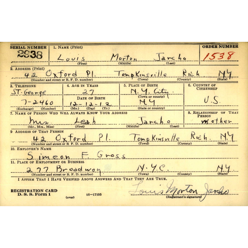 Couverture, US Army, Type I, 1942, Cpt. Louis Jarcho, 436th TCG, 9th Air Force, USAAF, ETO