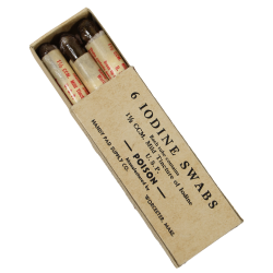 Boîte de tampons de teinture d'iode, HANDY PAD SUPPLY CO., October 1942, pleine