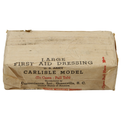 Dressing, First-Aid, Large, US Army, Carlisle Model, Convenience, Inc., Untouched