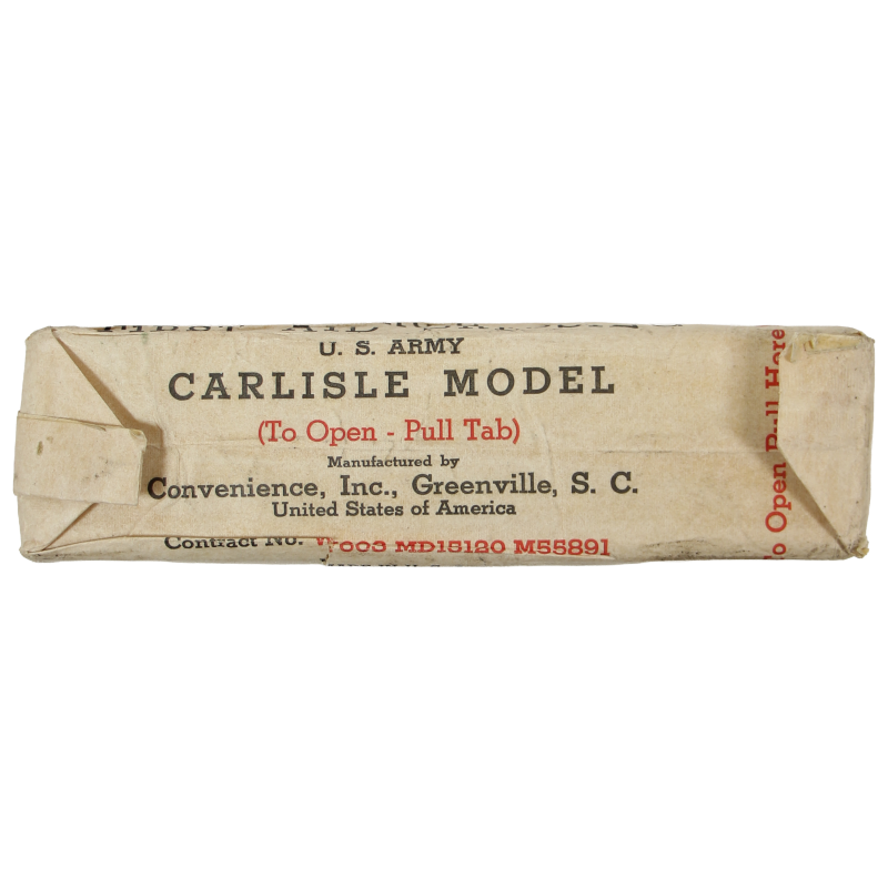 Dressing, First-Aid, Large, US Army, Carlisle Model, Convenience, Inc., Untouched