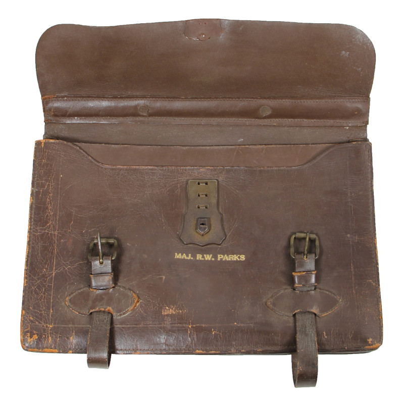 Case, Leather, Aircraft Inspector's Kit, USAAF, Named