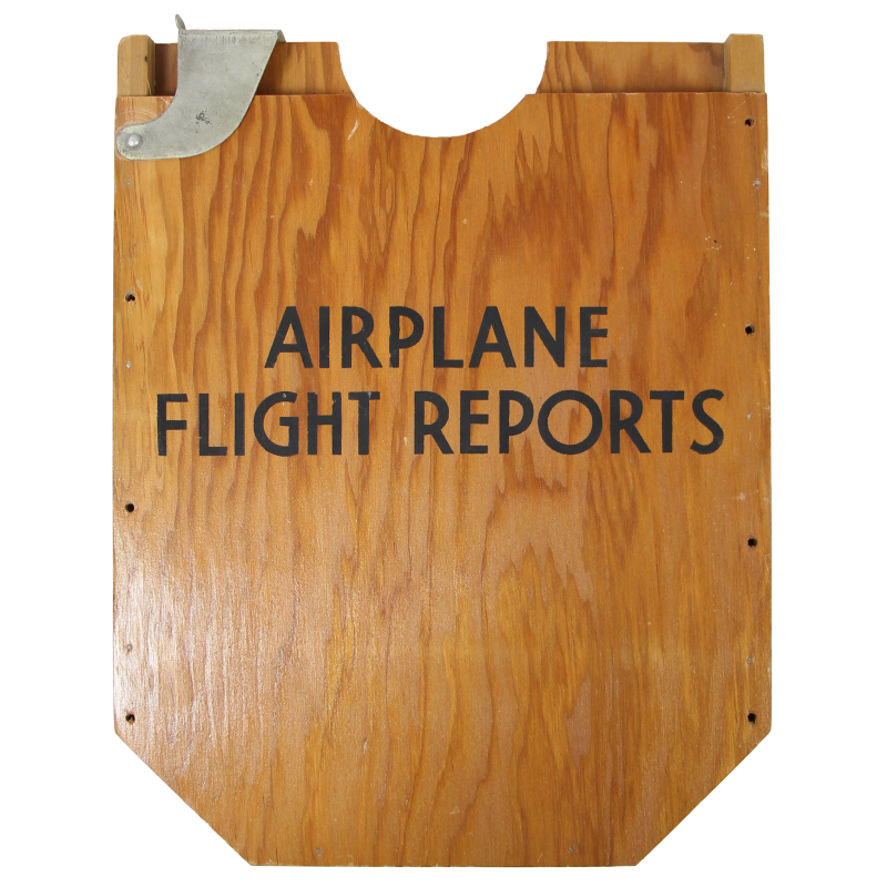 Porte-documents en bois, Type A2, Airplane Flight Reports, USAAF, Planeur