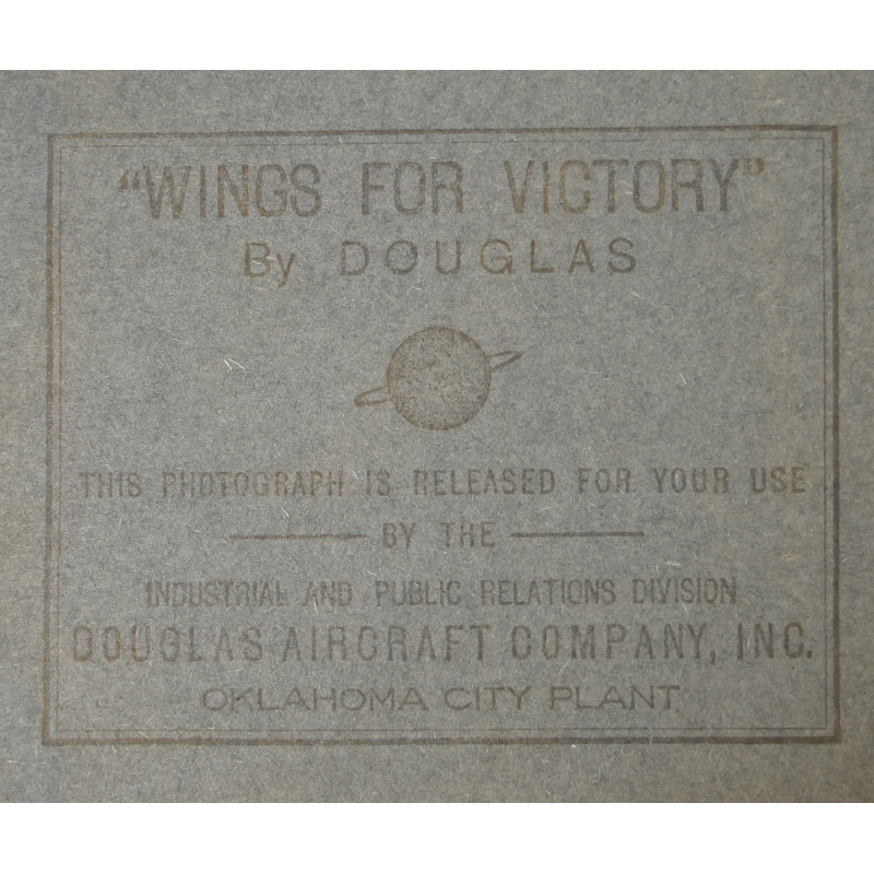 Photographie, C-47 Skytrain, USAAF, "Wings for Victory", DOUGLAS AIRCRAFT COMPANY, INC.