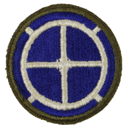 Insigne, 35th Infantry Division, dos vert, 1943