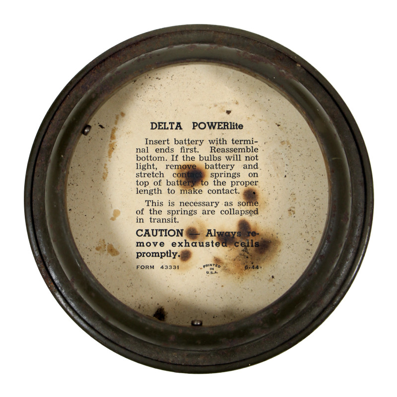 Lampe de signalisation, DELTA ELECTRIC COMPANY, juin 1944