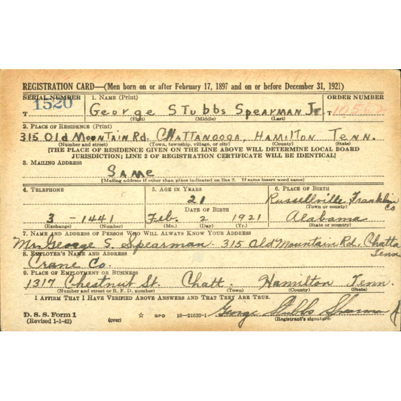 Badge, Aviation Cadet George Spearman, Jr., USAAF