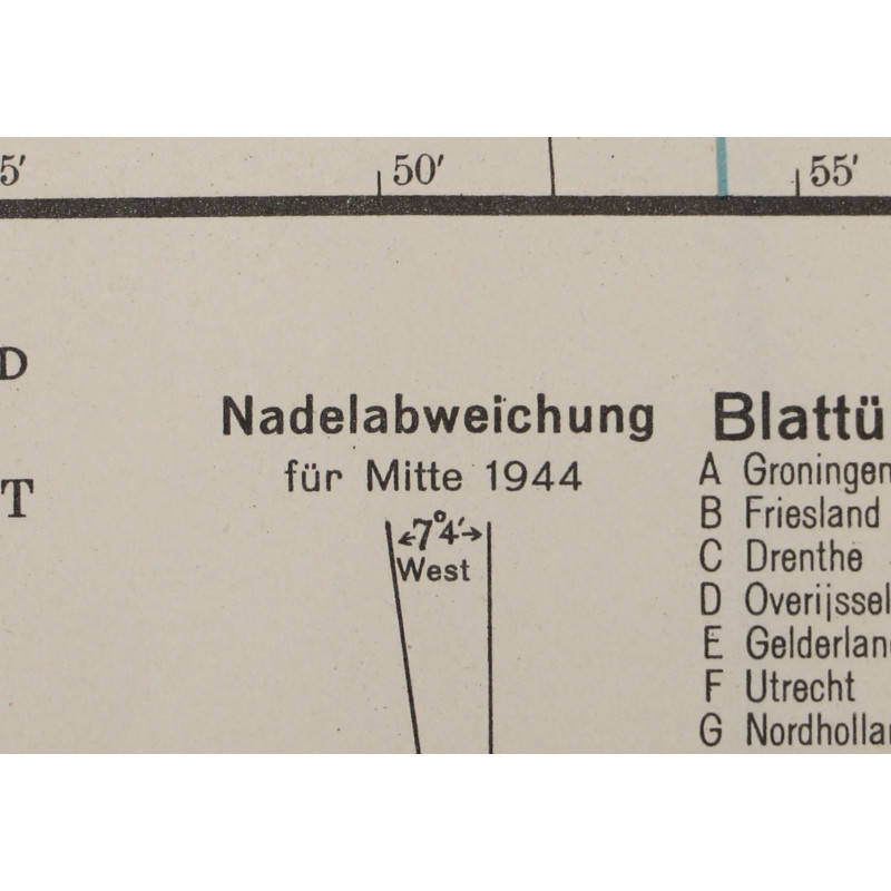 Map, German, Arnheim (Arnhem & Nijmegen), Netherlands, 1942
