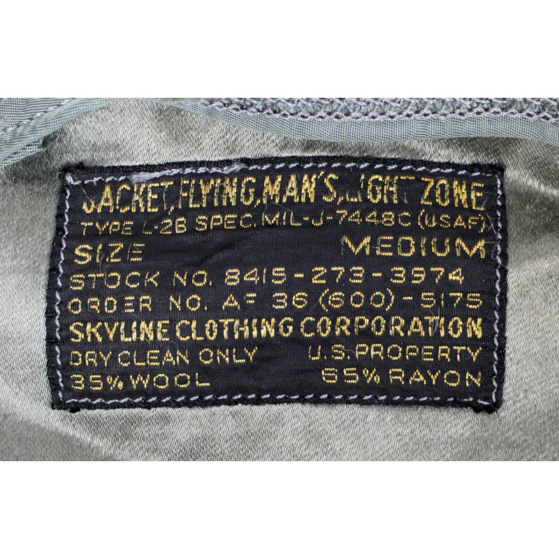 Jacket, Flying, Man's, Type L-2B, USAF, SKYLINE CLOTHING CORPORATION, Medium