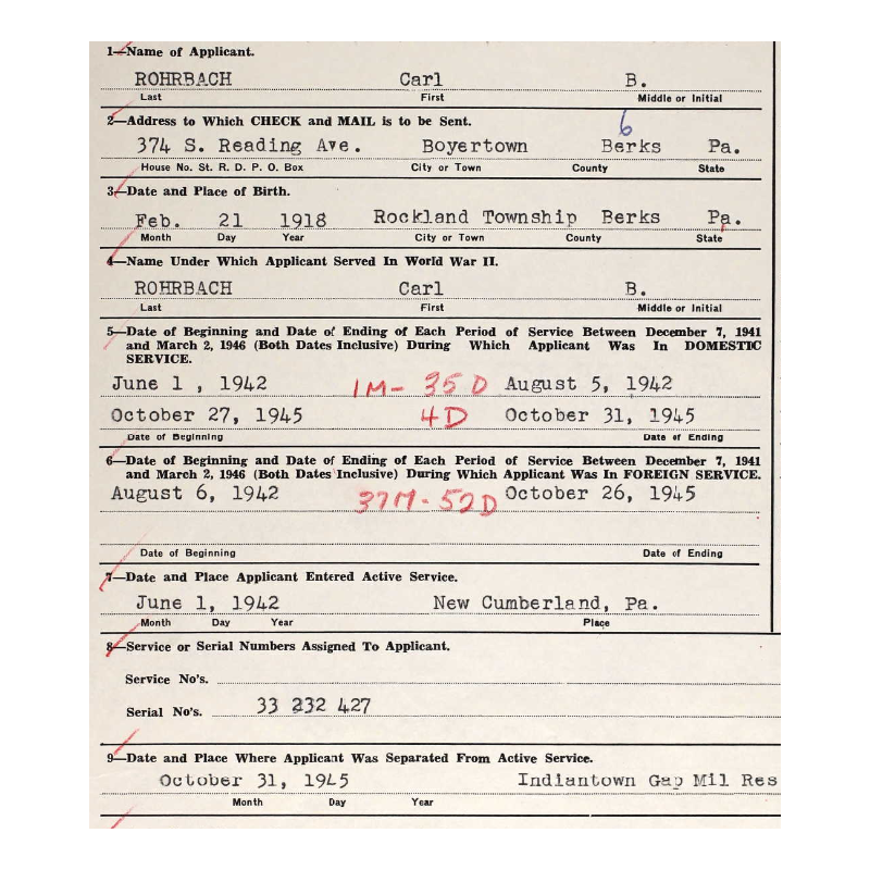 The New Testament, 1944, T/5 Carl Rohrbach, 941st Engineer Aviation Topographic Bn., MTO