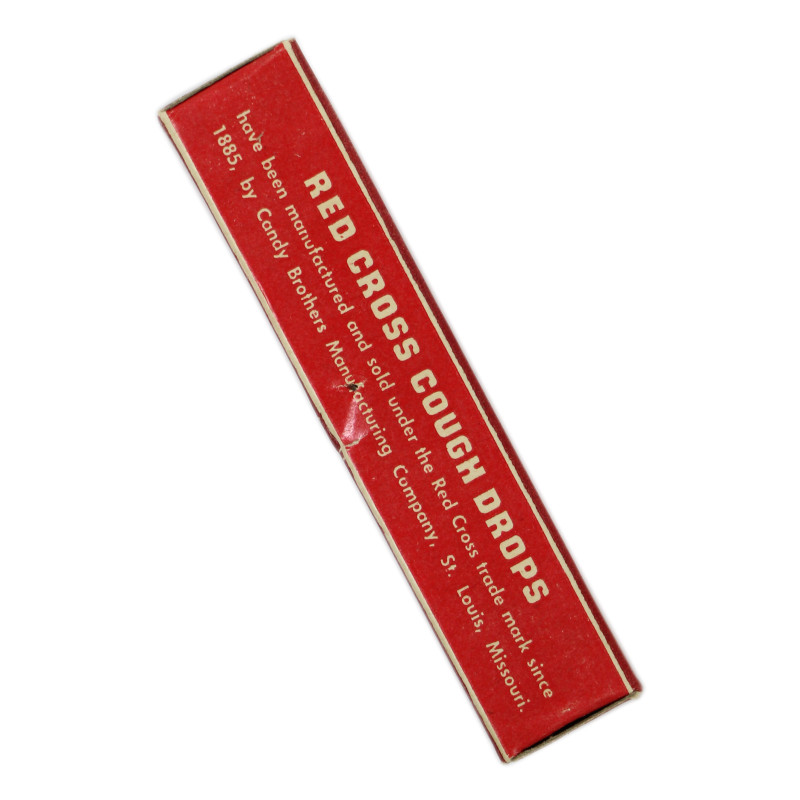 Boîte de pastilles, RED CROSS HOARHOUND COUGH DROPS, pleine