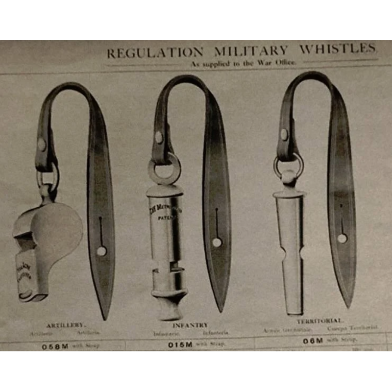 Tab, Leather, British, for Trench Whistle