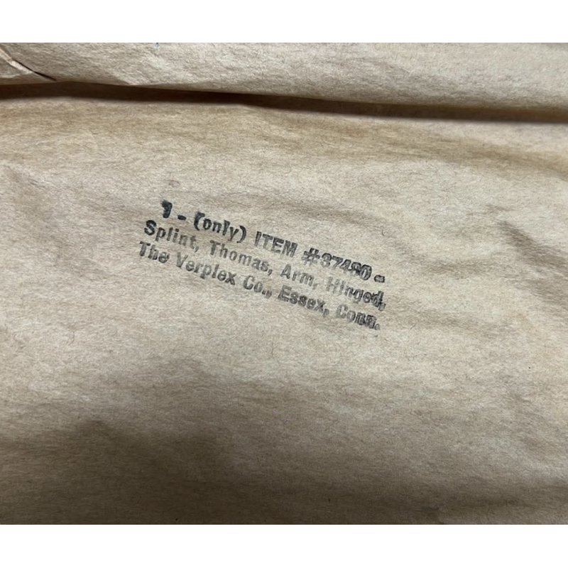 Attelle de bras, US Army Medical Department, Item No. 37480